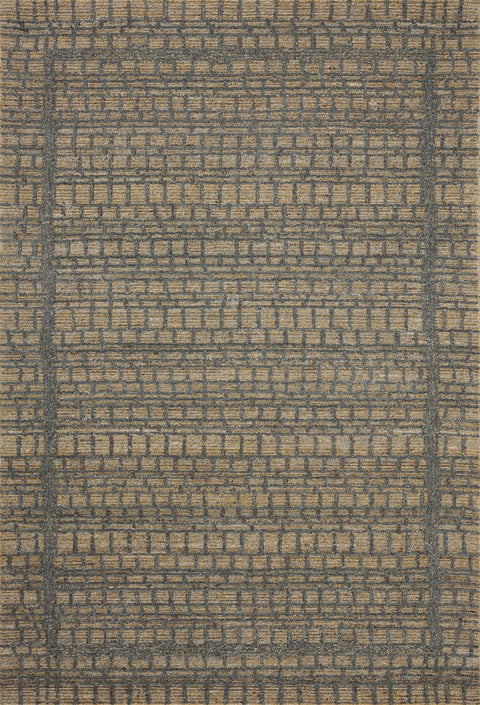 Elias Wheat / Charcoal 9'-3" x 13' Area Rug - ELA-05 - 9'-3" x 13'