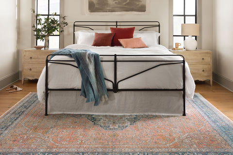 Magnolia Home By Joanna Gaines x Loloi Elise Coral / Blue 11'-6" x 15'-8" Area Rug - ELI-01 - 11'-6" x 15'-8"