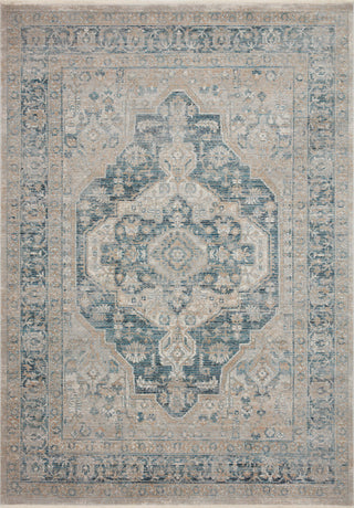 Magnolia Home by Joanna Gaines x Loloi Elise Neutral / Blue Rug