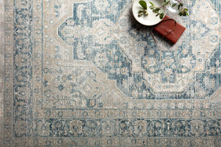 Magnolia Home by Joanna Gaines x Loloi Elise Neutral / Blue Rug