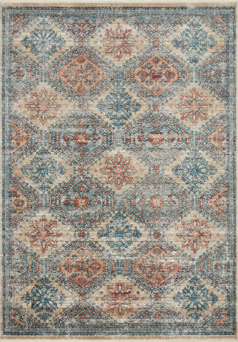 Magnolia Home By Joanna Gaines x Loloi Elise Multi / Blue 11'-6" x 15'-8" Area Rug - ELI-02 - 11'-6" x 15'-8"