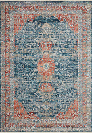 Magnolia Home by Joanna Gaines x Loloi Elise Navy / Red Rug
