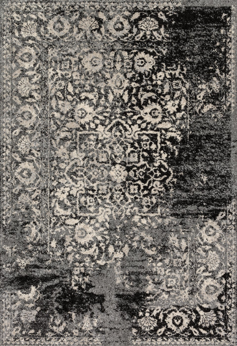 Emory Black / Ivory 8'-11" x 12'-5" Area Rug - EB-01 - 8'-11" x 12'-5"