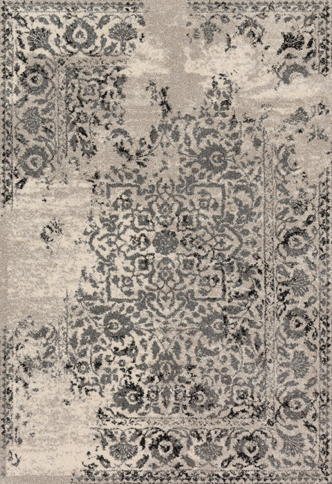 Emory Ivory / Charcoal 8'-11" x 12'-5" Area Rug - EB-01 - 8'-11" x 12'-5"