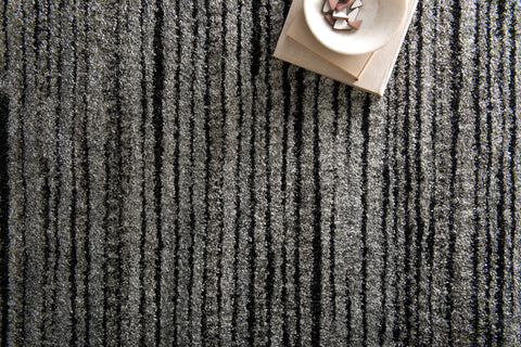 Emory Grey / Black 8'-11" x 12'-5" Area Rug - EB-02 - 8'-11" x 12'-5"