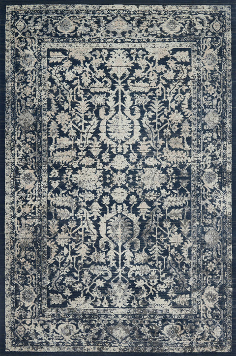 Magnolia Home By Joanna Gaines x Loloi Everly Indigo 5'-3" x 7'-8" Area Rug - VY-01 - 5'-3" x 7'-8"