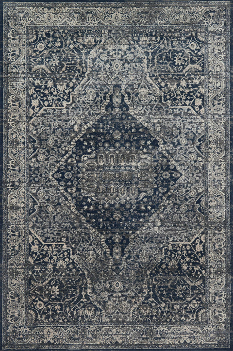 Magnolia Home By Joanna Gaines x Loloi Everly Grey / Midnight 12'-0" x 15'-0" Area Rug - VY-02 - 12'-0" x 15'-0"