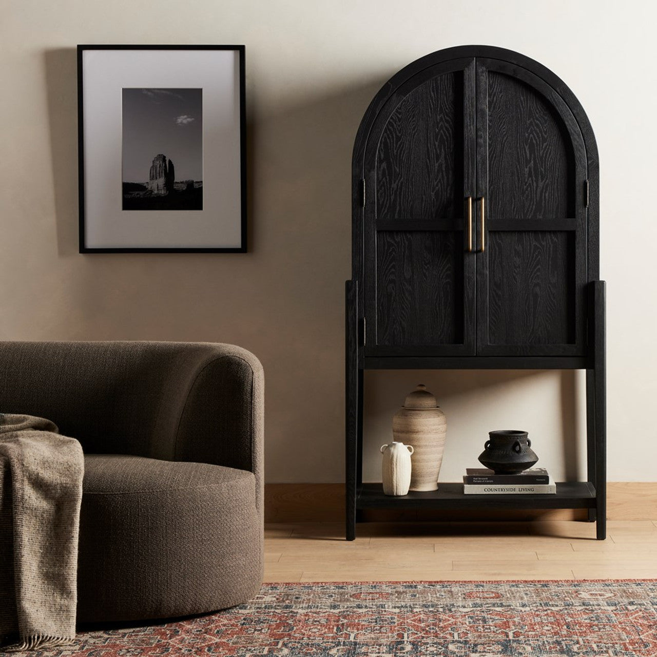 KoKo Bar Cabinet, Matte Black