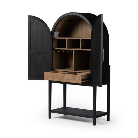 KoKo Bar Cabinet, Matte Black