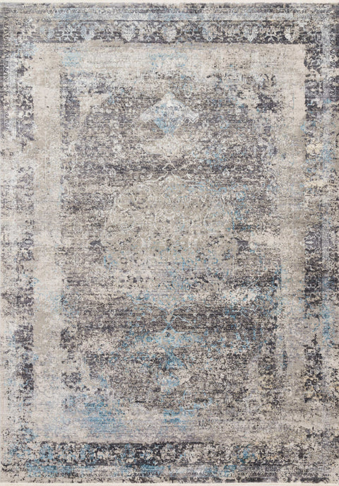 Franca Charcoal / Sky 11'-6" x 15'-7" Area Rug - FRN-03 - 11'-6" x 15'-7"