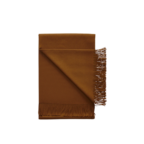 Cognac Alpaca Throw