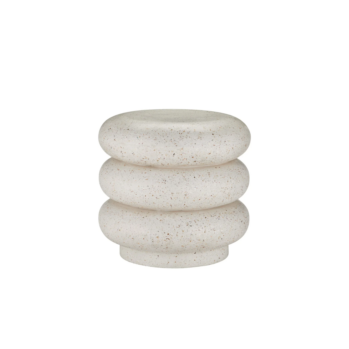 Cusani Ivory Terrazzo Stool