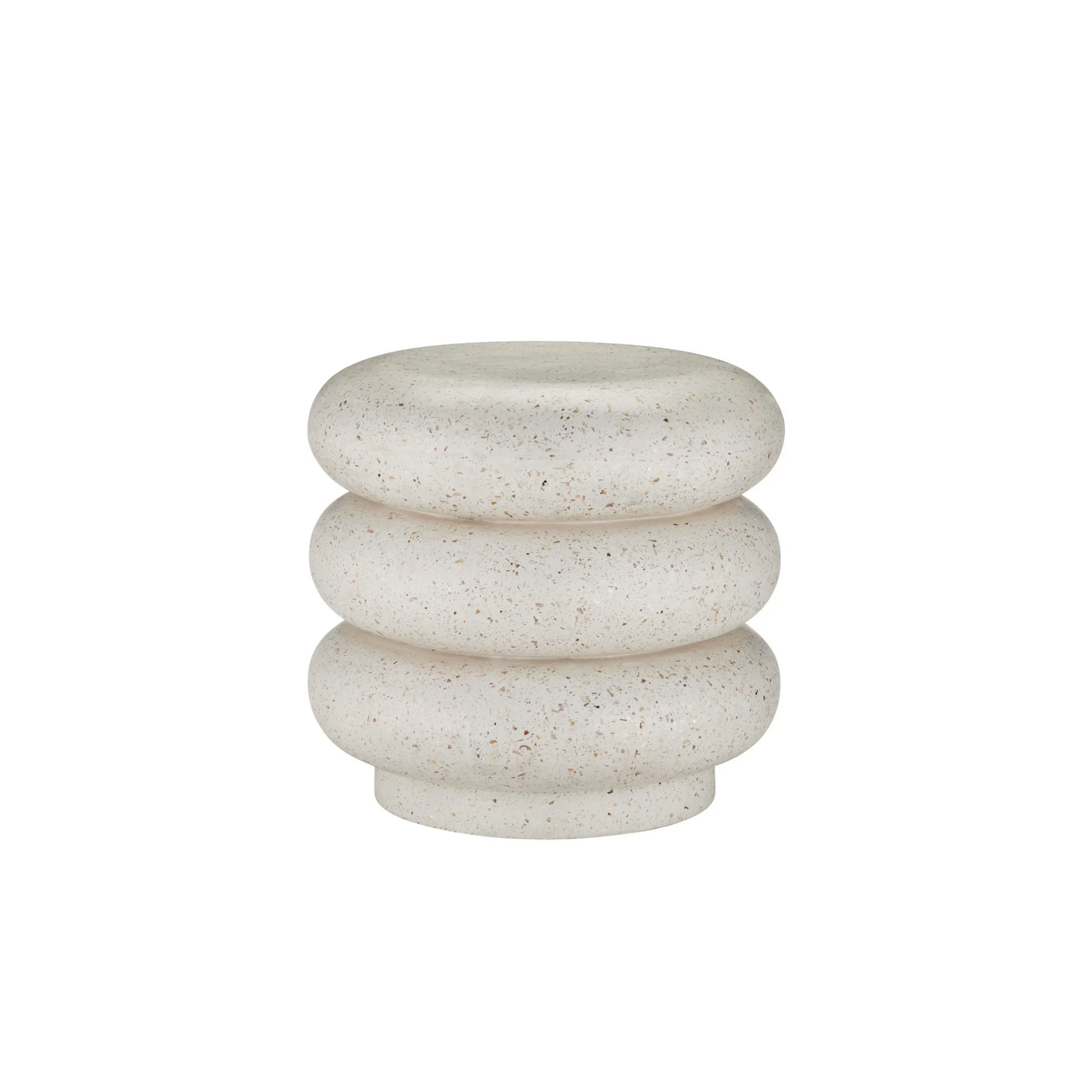 Cusani Ivory Terrazzo Stool