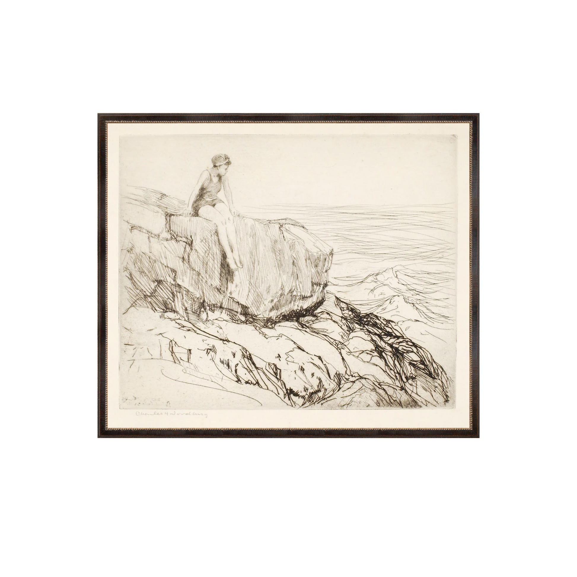 Rocky Swimmer Sketch