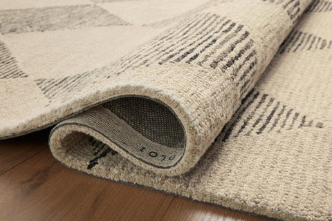 Chris Loves Julia × Loloi Francis Beige / Charcoal Rug