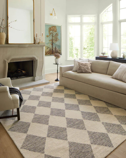 Chris Loves Julia × Loloi Francis Beige / Charcoal Rug