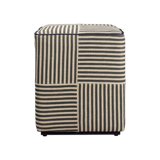 Maxis Striped Stool Ottoman
