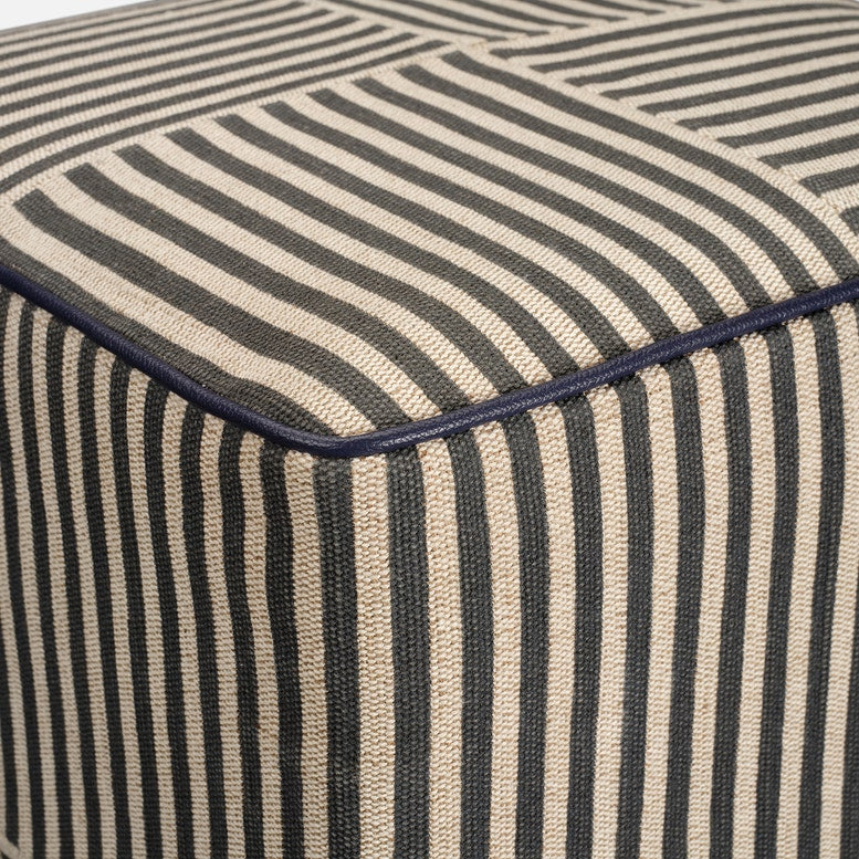 Maxis Striped Stool Ottoman