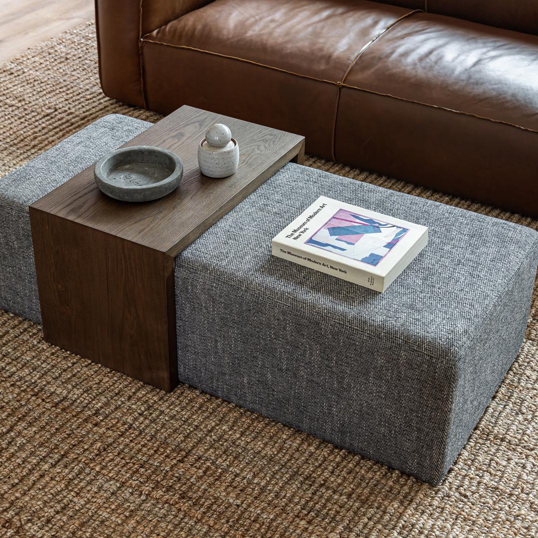 Pepper and Oak Coffee Ottoman
