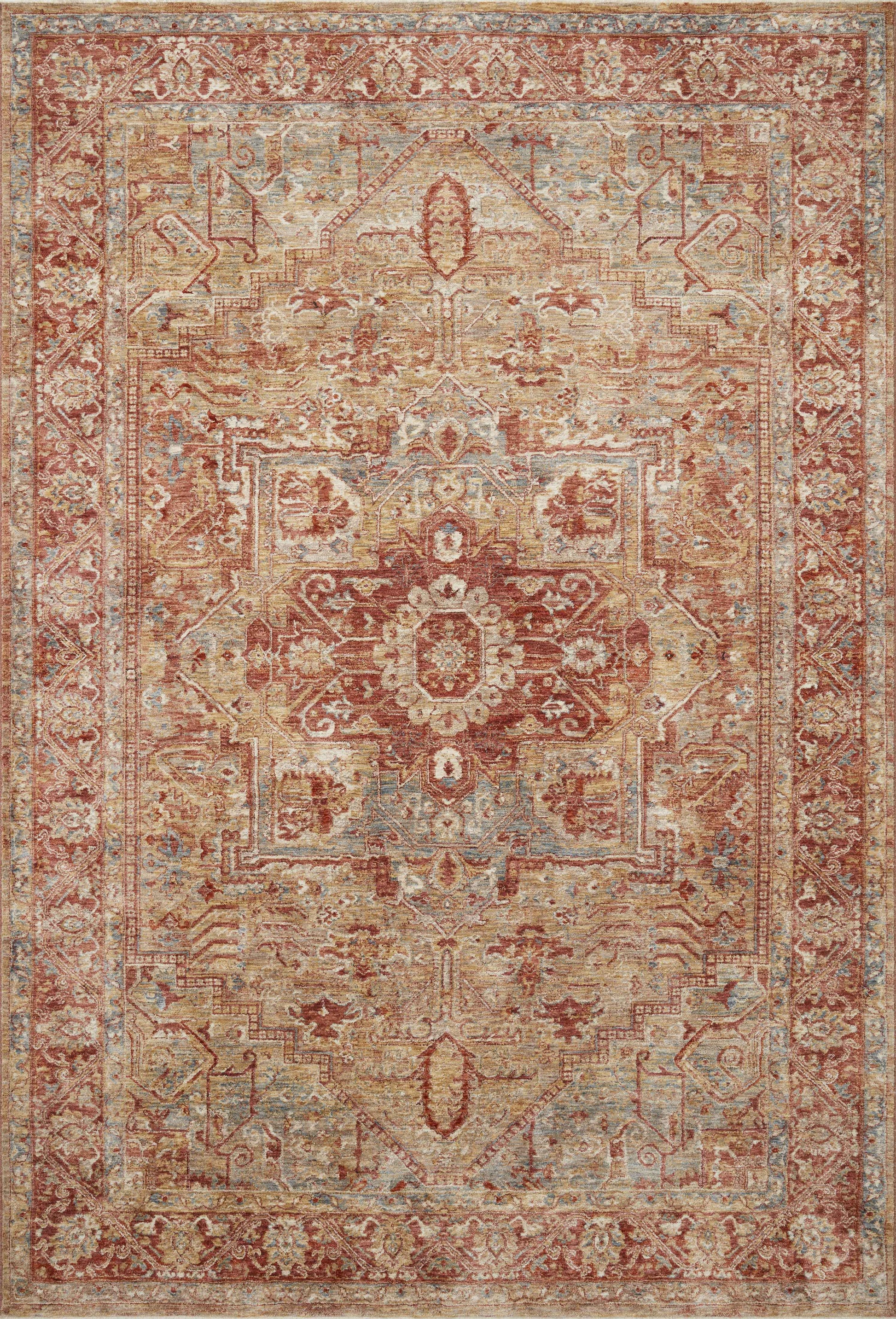 Gaia Gold / Brick 11'-6" x 15'-5" Area Rug - GAA-01 - 11'-6" x 15'-5"