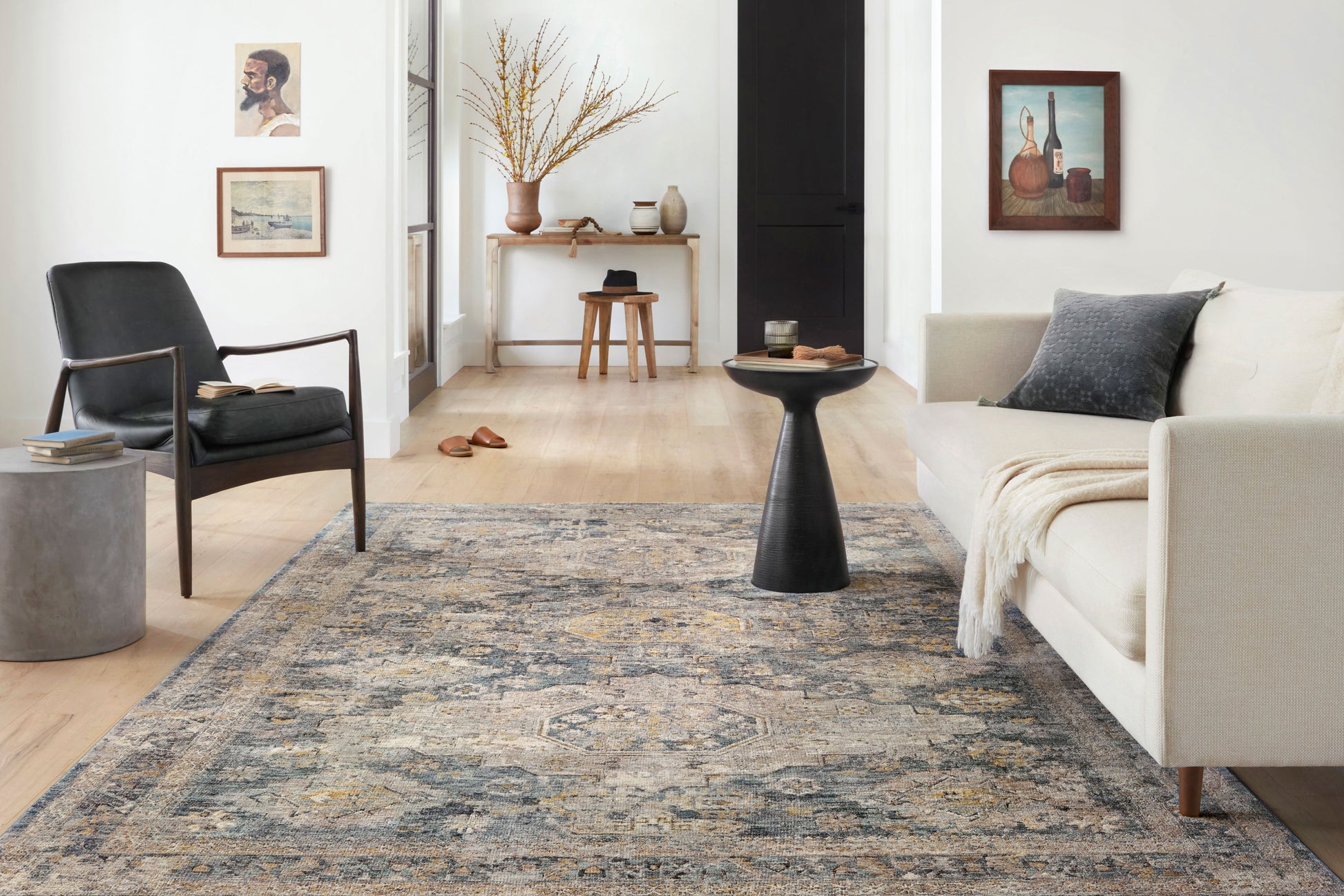 Gaia Denim / Taupe 11'-6" x 15'-5" Area Rug - GAA-02 - 11'-6" x 15'-5"