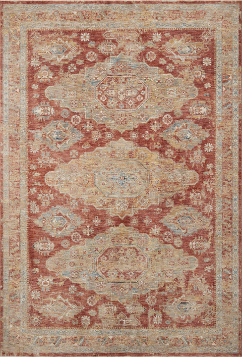 Gaia Gold / Brick 11'-6" x 15'-5" Area Rug - GAA-02 - 11'-6" x 15'-5"