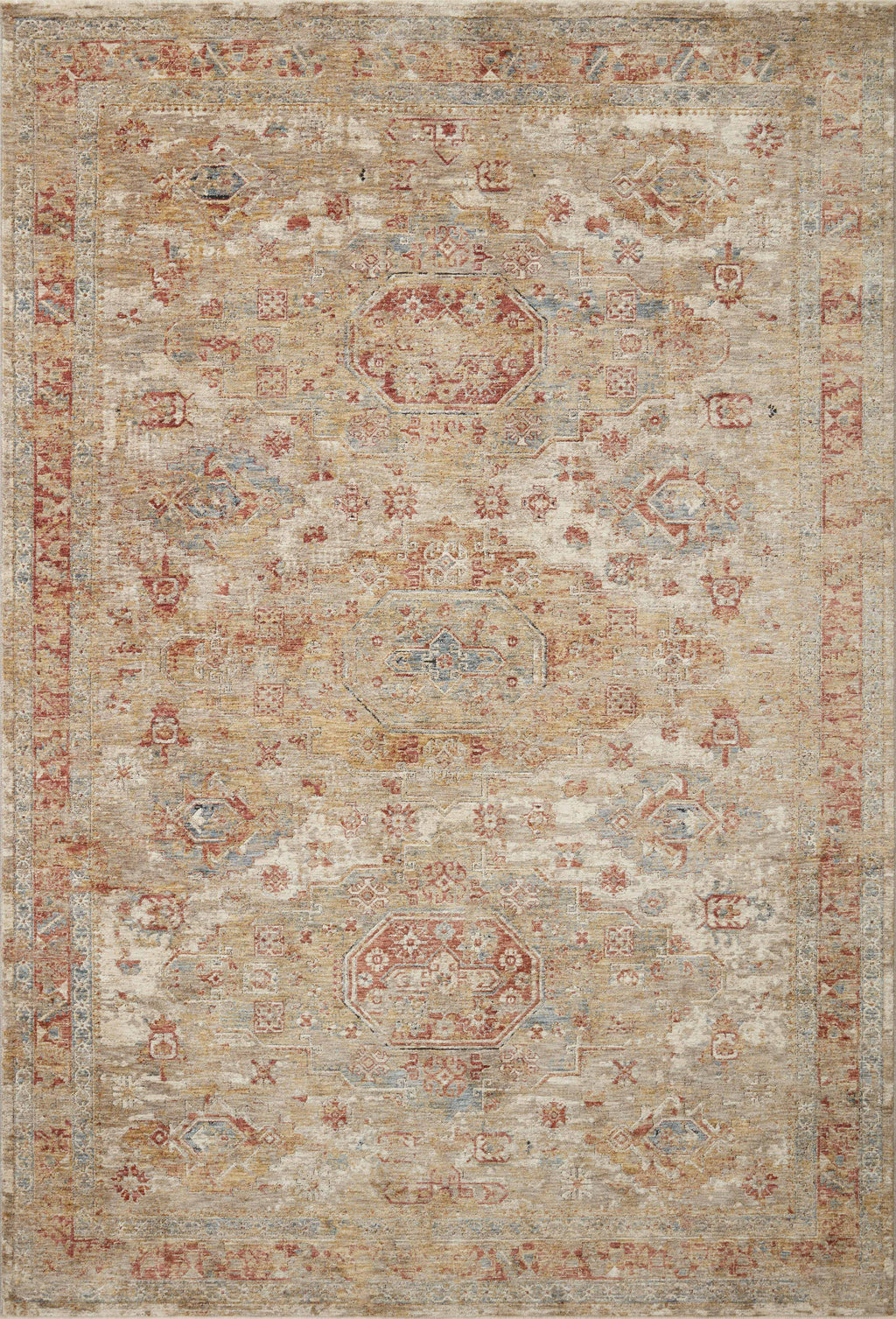 Gaia Gold / Taupe 11'-6" x 15'-5" Area Rug - GAA-02 - 11'-6" x 15'-5"