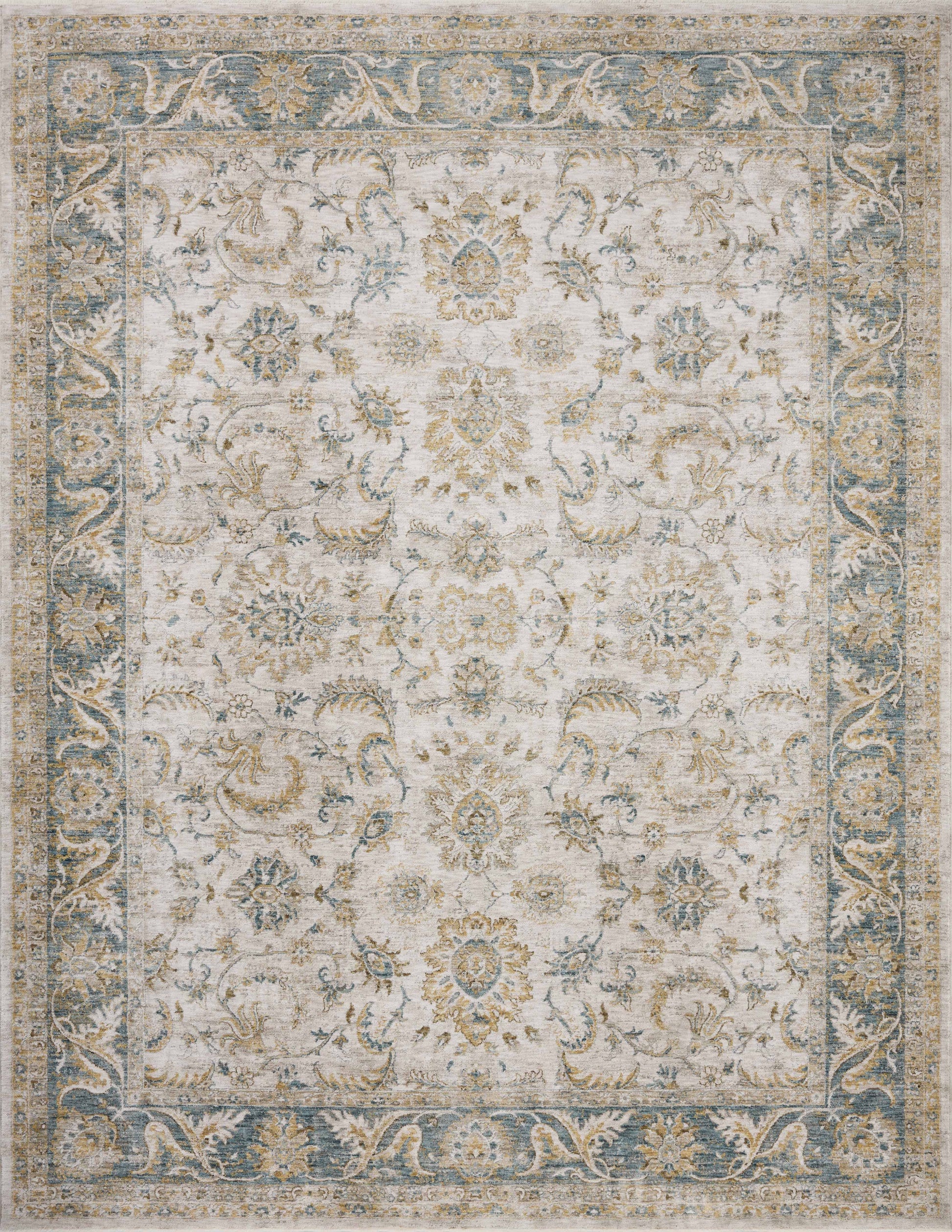 Gaia Natural / Ocean 11'-6" x 15'-5" Area Rug - GAA-04 - 11'-6" x 15'-5"