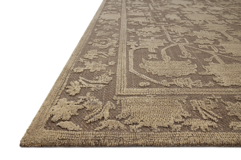 Magnolia Home By Joanna Gaines x Loloi Gloria Bark / Khaki 9'-3" x 13' Area Rug - GLO-01 - 9'-3" x 13'