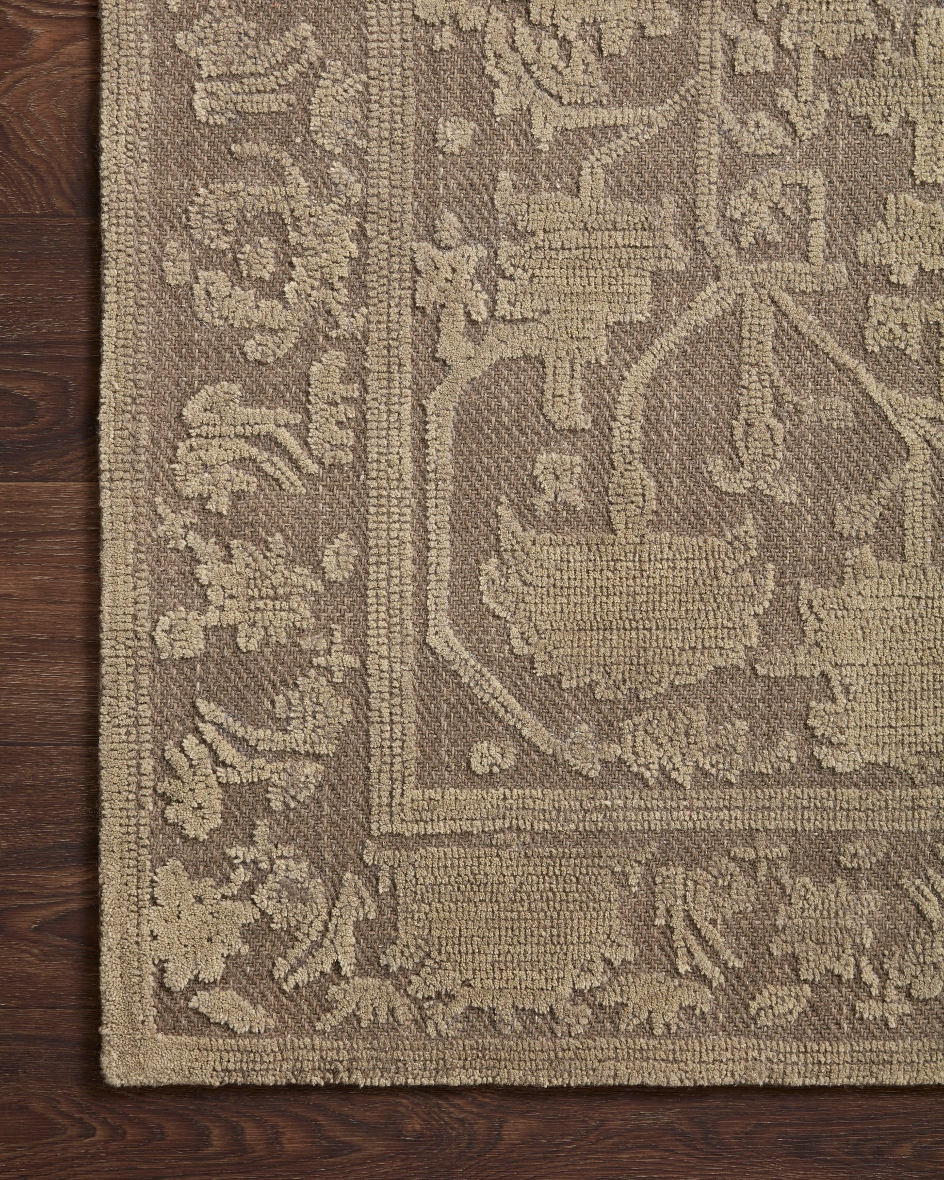 Gloria Bark / Khaki Rug, Magnolia Home by Joanna Gaines x Loloi