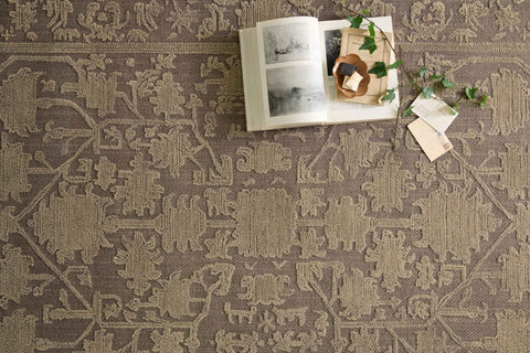 Magnolia Home By Joanna Gaines x Loloi Gloria Bark / Khaki 9'-3" x 13' Area Rug - GLO-01 - 9'-3" x 13'