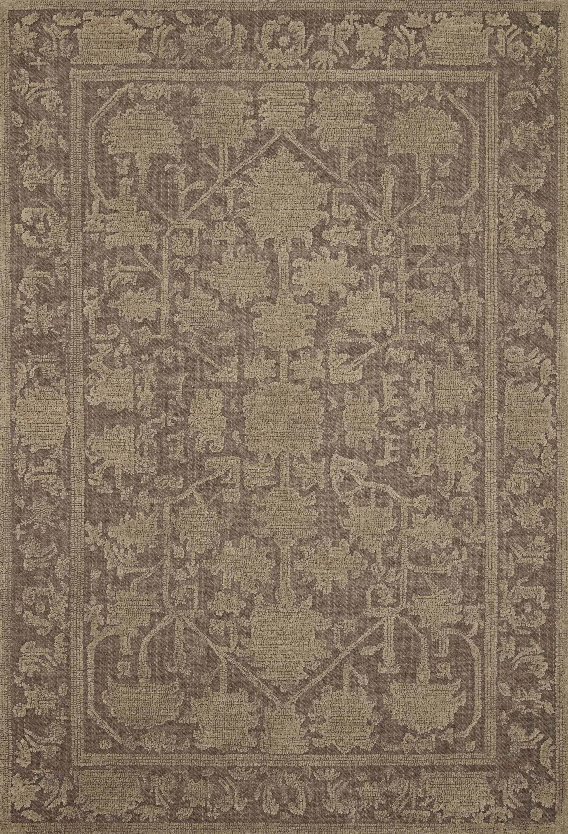 Magnolia Home By Joanna Gaines x Loloi Gloria Bark / Khaki 9'-3" x 13' Area Rug - GLO-01 - 9'-3" x 13'