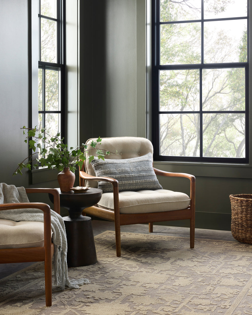 Gloria Bark / Khaki Rug, Magnolia Home by Joanna Gaines x Loloi