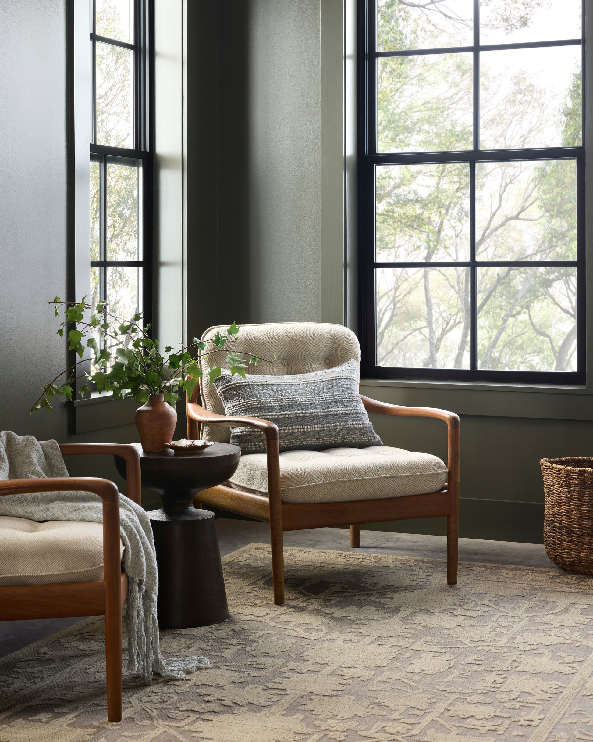 Gloria Bark / Khaki Rug, Magnolia Home by Joanna Gaines x Loloi