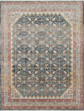 Magnolia Home by Joanna Gaines x Loloi Graham Blue / Persimmon Rug