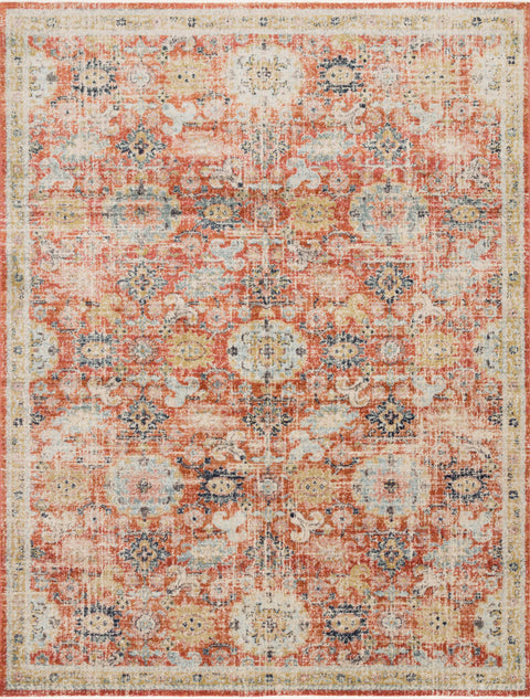 Magnolia Home By Joanna Gaines x Loloi Graham Persimmon / Multi 9'-6" x 12'-6" Area Rug - GRA-05 - 9'-6" x 12'-6"