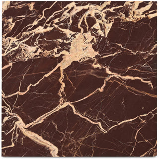 Rosa Accent Table Rosso Levanto Marble