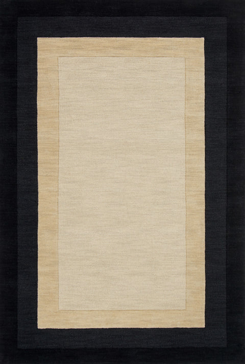 Hamilton Ivory / Charcoal 9'-3" x 13' Area Rug - HM-01 - 9'-3" x 13'