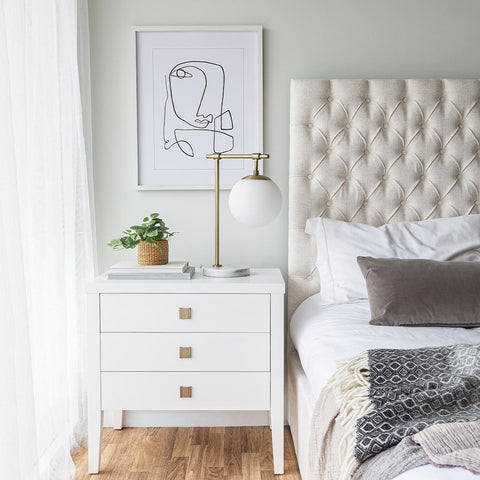 Zara 3 Drawer Nightstand