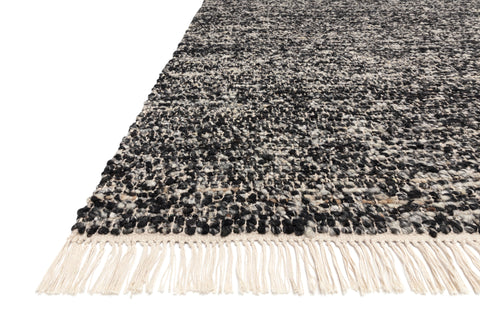 Magnolia Home By Joanna Gaines x Loloi Hayes Onyx / Silver 9'-3" x 13' Area Rug - HAY-01 - 9'-3" x 13'