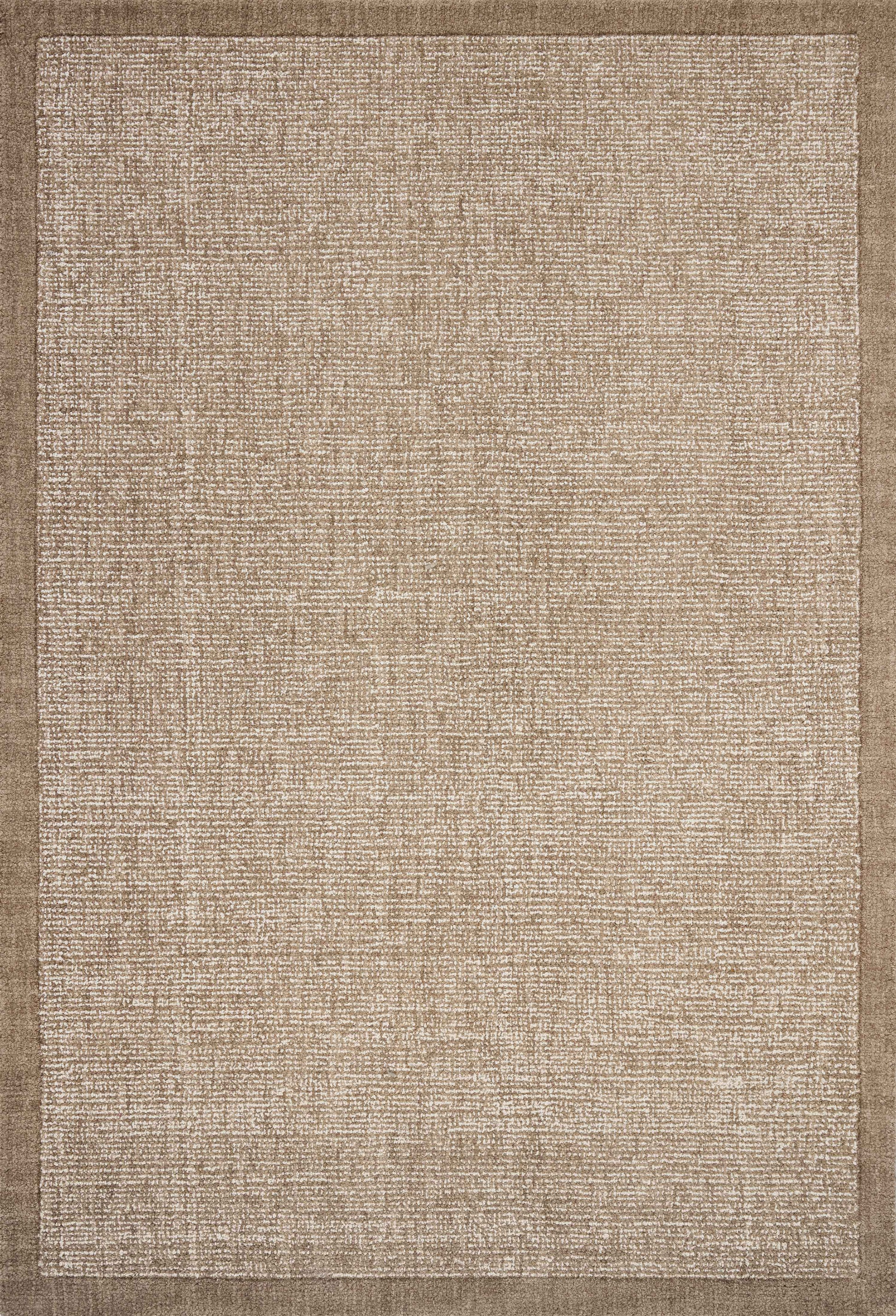 Magnolia Home by Joanna Gaines x Loloi Henley Ivory / Brown 9'-3" x 13' Area Rug - HNY-01 - 9'-3" x 13'