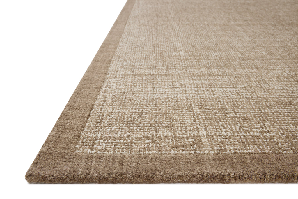 Magnolia Home by Joanna Gaines x Loloi Henley Ivory / Brown 9'-3" x 13' Area Rug - HNY-01 - 9'-3" x 13'