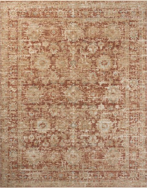 Heritage Brick / Multi 15'-0" x 15'-0" Square Area Rug - HER-03 - 15'-0" x 15'-0" Square