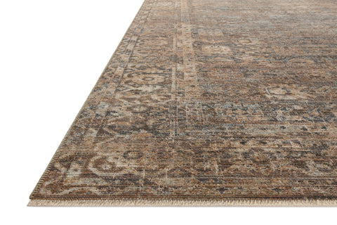 Heritage Mocha / Denim 15'-0" x 15'-0" Square Area Rug - HER-07 - 15'-0" x 15'-0" Square