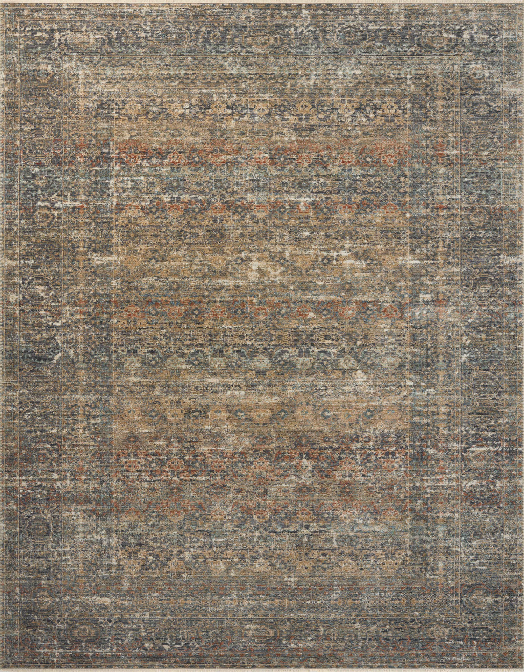 Heritage Midnight / Multi 15'-0" x 15'-0" Square Area Rug - HER-11 - 15'-0" x 15'-0" Square