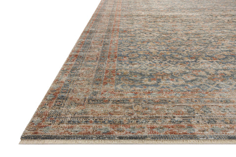 Heritage Blue / Rust 15'-0" x 15'-0" Square Area Rug - HER-12 - 15'-0" x 15'-0" Square