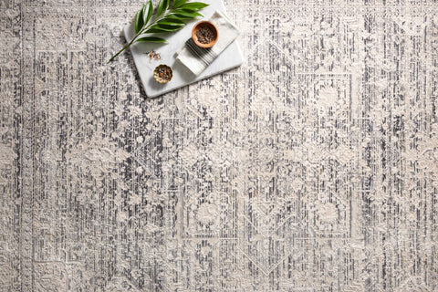 Homage Ivory / Grey 11'-6" x 15'-6" Area Rug - HOM-04 - 11'-6" x 15'-6"