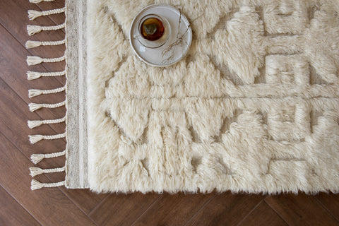 Hygge Oatmeal / Ivory 9'-6" x 13'-6" Area Rug - YG-03 - 9'-6" x 13'-6"