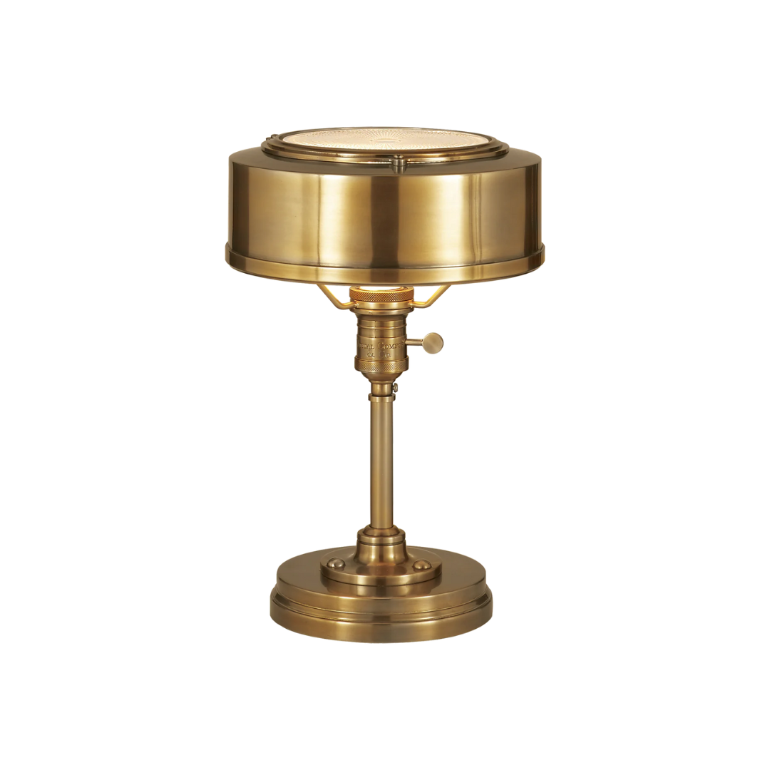 Henley Task Lamp, Aged Brass