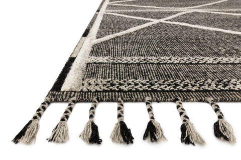 Iman Beige / Charcoal 9'-6" x 13'-6" Area Rug - IMA-02 - 9'-6" x 13'-6"